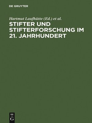 cover image of Stifter und Stifterforschung im 21. Jahrhundert